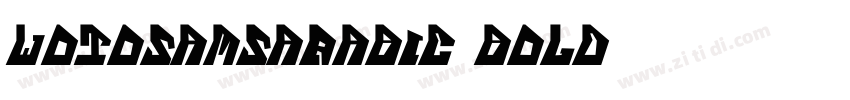 WotoSamsArabic Bold字体转换